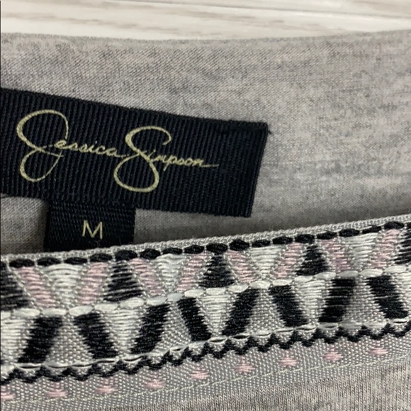 Jessica Simpson Open Sleeve Gray Blouse - Picture 4 of 6